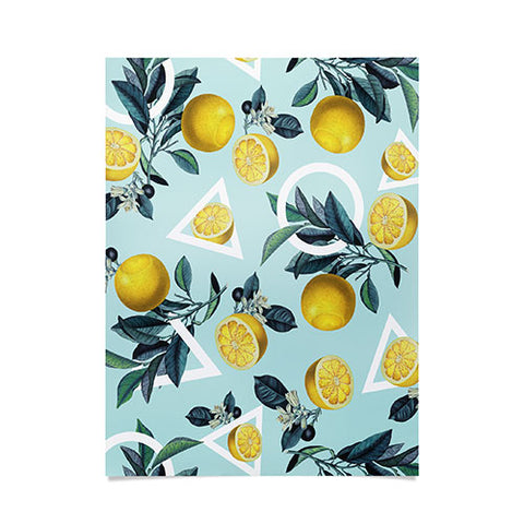 Burcu Korkmazyurek Geometric and Lemon III Poster