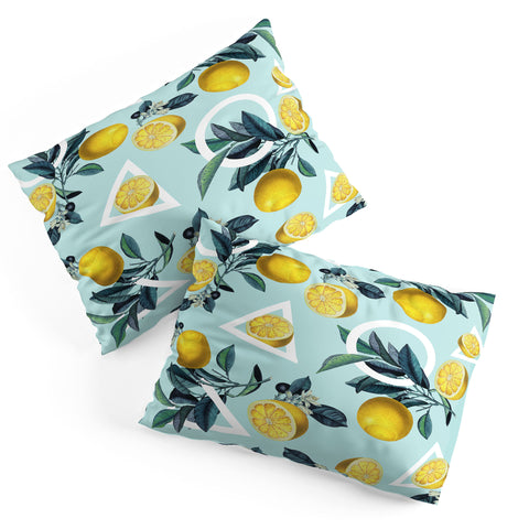 Burcu Korkmazyurek Geometric and Lemon III Pillow Shams