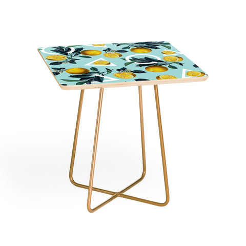Burcu Korkmazyurek Geometric and Lemon III Side Table