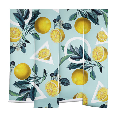 Burcu Korkmazyurek Geometric and Lemon III Wall Mural