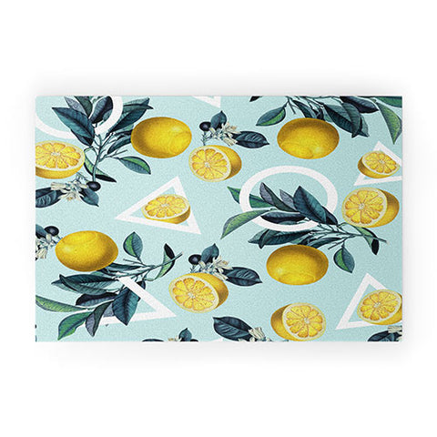 Burcu Korkmazyurek Geometric and Lemon III Welcome Mat