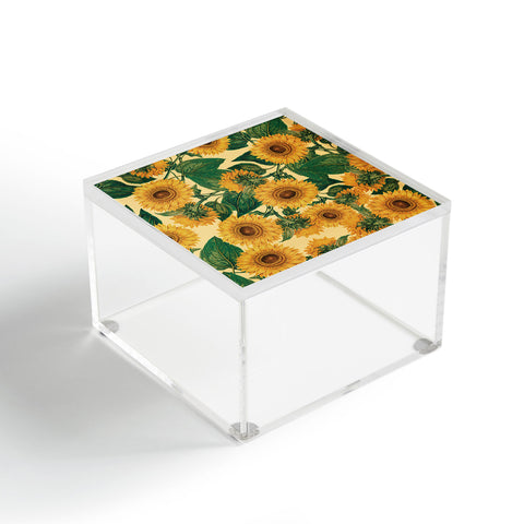 Burcu Korkmazyurek Helianthus Annuus Acrylic Box