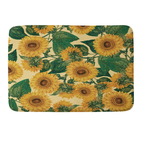 Burcu Korkmazyurek Helianthus Annuus Memory Foam Bath Mat