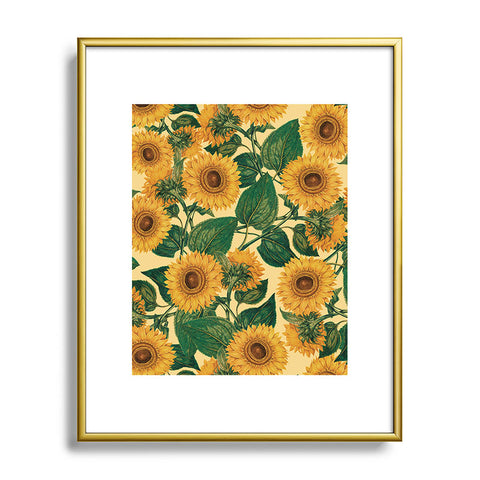 Burcu Korkmazyurek Helianthus Annuus Metal Framed Art Print