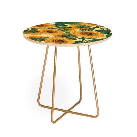 Burcu Korkmazyurek Helianthus Annuus Round Side Table