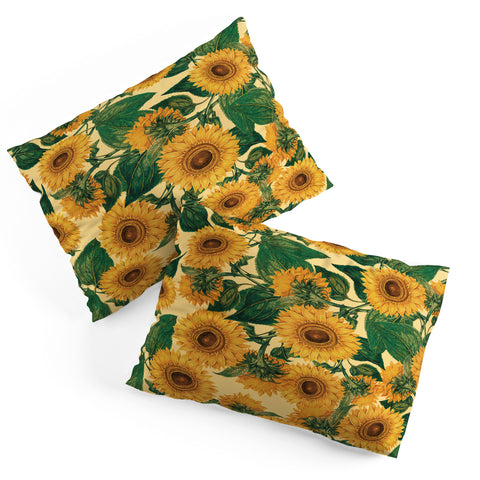 Burcu Korkmazyurek Helianthus Annuus Pillow Shams