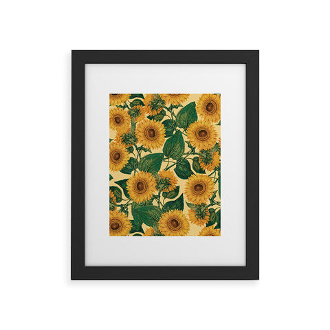 Burcu Korkmazyurek Helianthus Annuus Framed Art Print