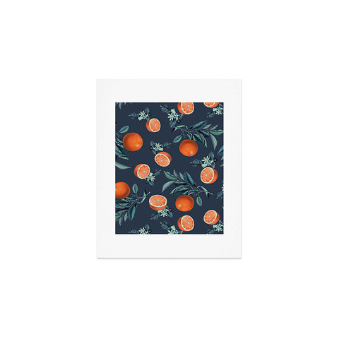 Burcu Korkmazyurek Lemon and Leaf Pattern VI Art Print