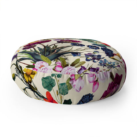 Burcu Korkmazyurek Magical Garden V Floor Pillow Round