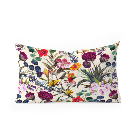 Burcu Korkmazyurek Magical Garden V Oblong Throw Pillow