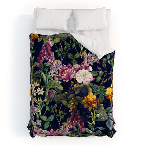 Burcu Korkmazyurek Midnight Forest VII Duvet Cover
