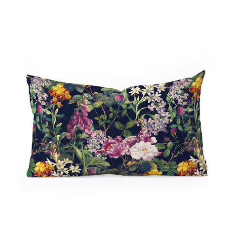 Burcu Korkmazyurek Midnight Forest VII Oblong Throw Pillow