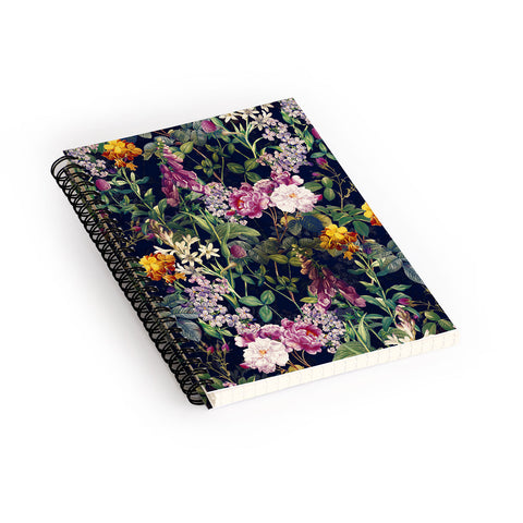 Burcu Korkmazyurek Midnight Forest VII Spiral Notebook