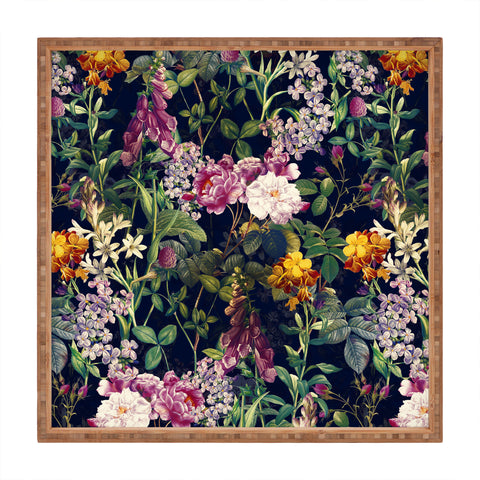 Burcu Korkmazyurek Midnight Forest VII Square Tray