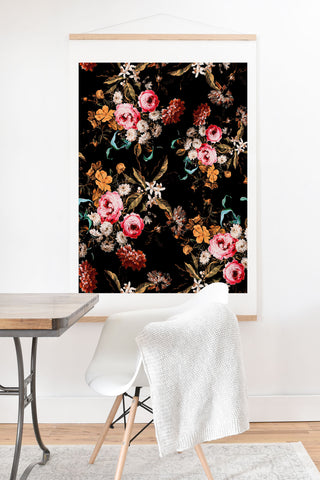Burcu Korkmazyurek Midnight Garden IV Art Print And Hanger