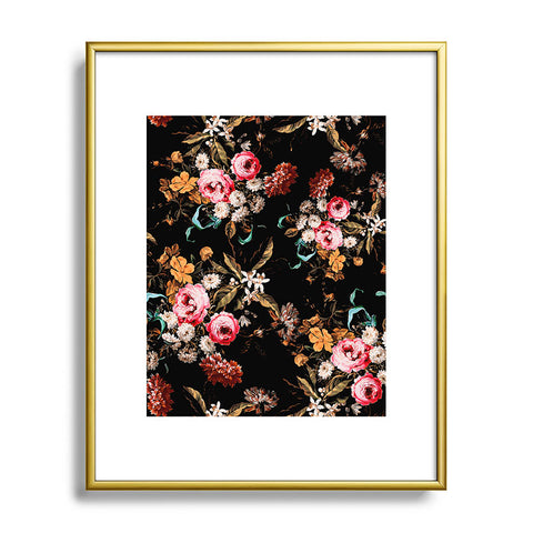 Burcu Korkmazyurek Midnight Garden IV Metal Framed Art Print