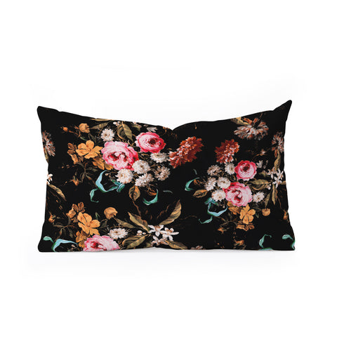 Burcu Korkmazyurek Midnight Garden IV Oblong Throw Pillow