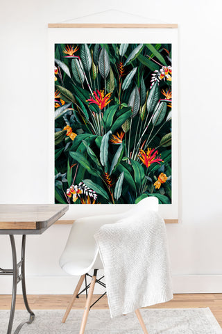 Burcu Korkmazyurek Midnight Garden V Art Print And Hanger