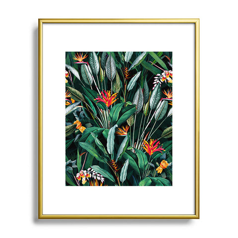 Burcu Korkmazyurek Midnight Garden V Metal Framed Art Print