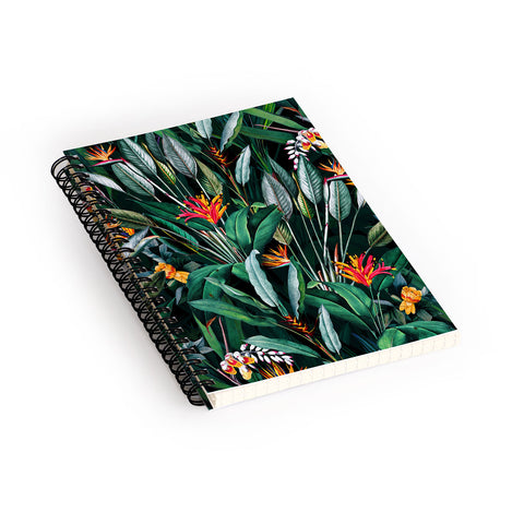 Burcu Korkmazyurek Midnight Garden V Spiral Notebook