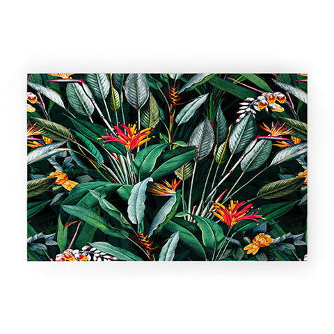 Burcu Korkmazyurek Midnight Garden V Welcome Mat