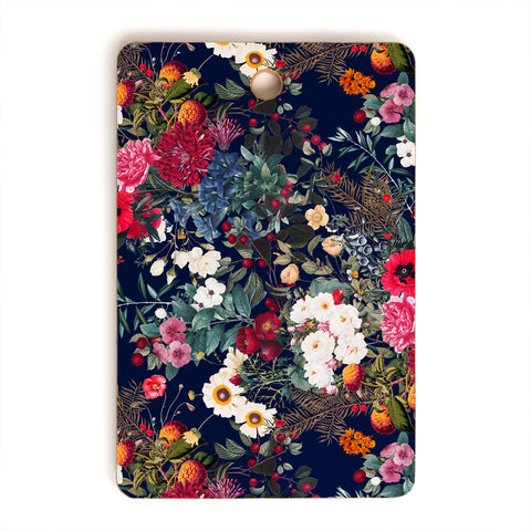 Burcu Korkmazyurek Midnight Garden VI Cutting Board Rectangle