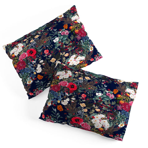Burcu Korkmazyurek Midnight Garden VI Pillow Shams