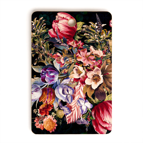 Burcu Korkmazyurek Midnight Garden VII Cutting Board Rectangle