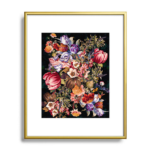 Burcu Korkmazyurek Midnight Garden VII Metal Framed Art Print