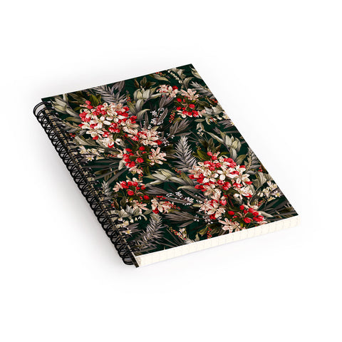 Burcu Korkmazyurek Midnight Garden XI Spiral Notebook