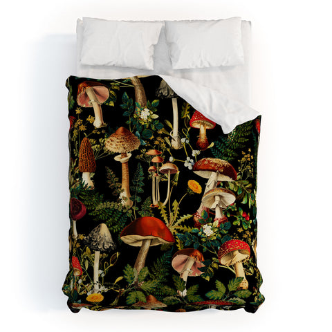 Burcu Korkmazyurek Mushroom Paradise Duvet Cover