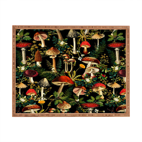 Burcu Korkmazyurek Mushroom Paradise Rectangular Tray