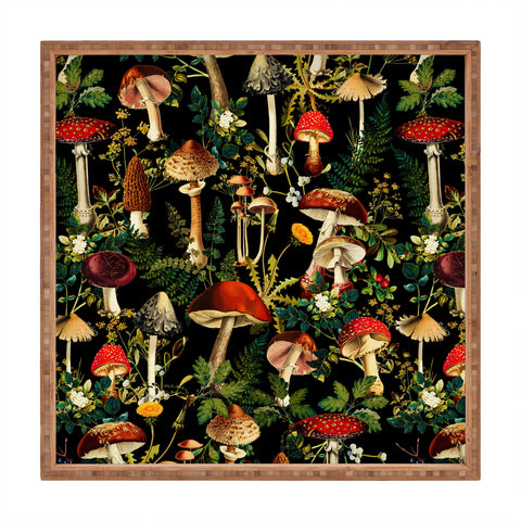 Burcu Korkmazyurek Mushroom Paradise Square Tray