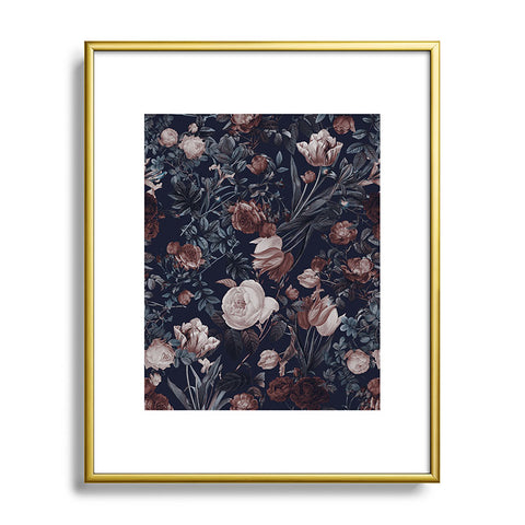 Burcu Korkmazyurek Night Forest XXV Metal Framed Art Print
