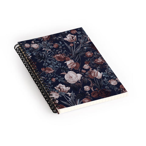 Burcu Korkmazyurek Night Forest XXV Spiral Notebook