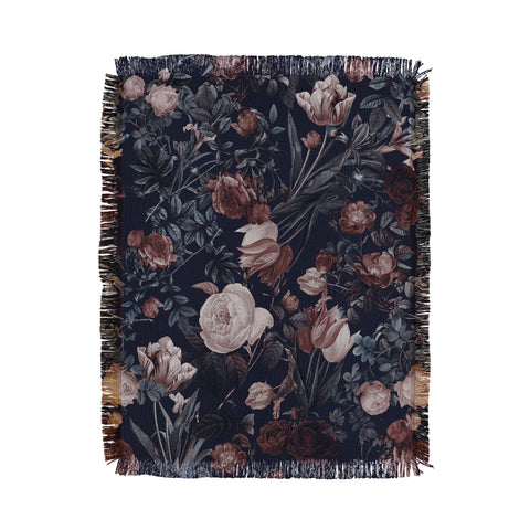 Burcu Korkmazyurek Night Forest XXV Throw Blanket