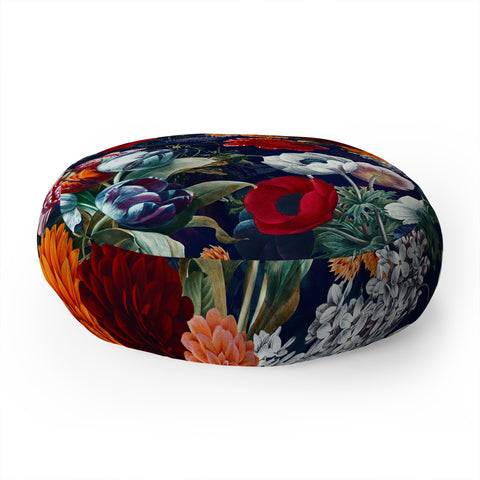 Burcu Korkmazyurek Night Garden XXXV Floor Pillow Round