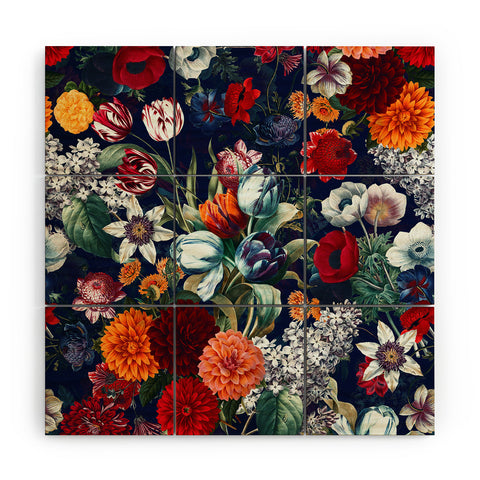 Burcu Korkmazyurek Night Garden XXXV Wood Wall Mural