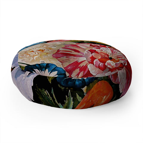 Burcu Korkmazyurek Night Garden XXXVI Floor Pillow Round