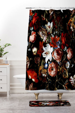 Burcu Korkmazyurek Night Garden XXXVIII Shower Curtain And Mat