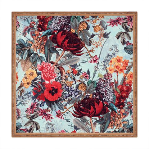 Burcu Korkmazyurek Romantic Garden VI Square Tray