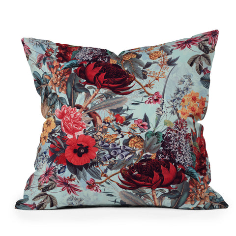Burcu Korkmazyurek Romantic Garden VI Throw Pillow