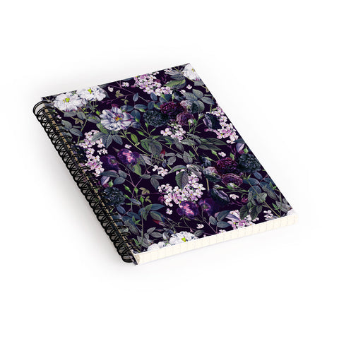 Burcu Korkmazyurek Rose Garden Night II Spiral Notebook