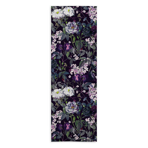 Burcu Korkmazyurek Rose Garden Night II Yoga Towel