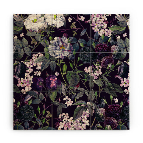 Burcu Korkmazyurek Rose Garden Night II Wood Wall Mural