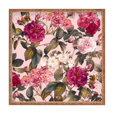 Burcu Korkmazyurek Rose Garden V Square Tray