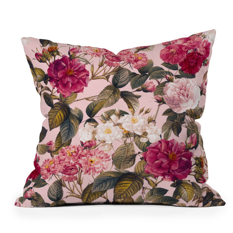 Burcu Korkmazyurek Rose Garden V Throw Pillow