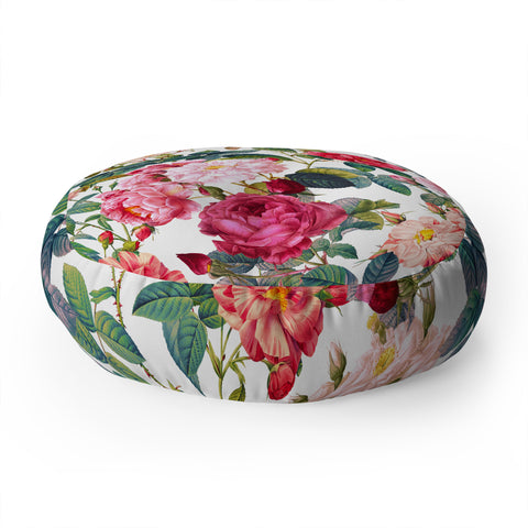 Burcu Korkmazyurek Rose Garden VII Floor Pillow Round
