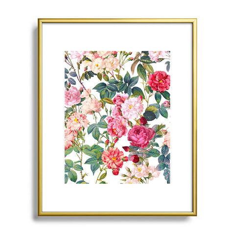 Burcu Korkmazyurek Rose Garden VII Metal Framed Art Print