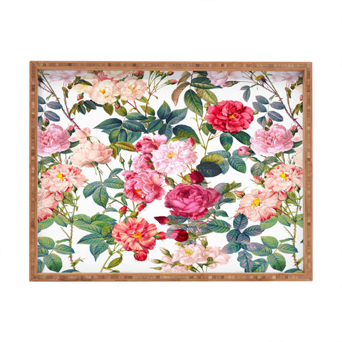Burcu Korkmazyurek Rose Garden VII Rectangular Tray